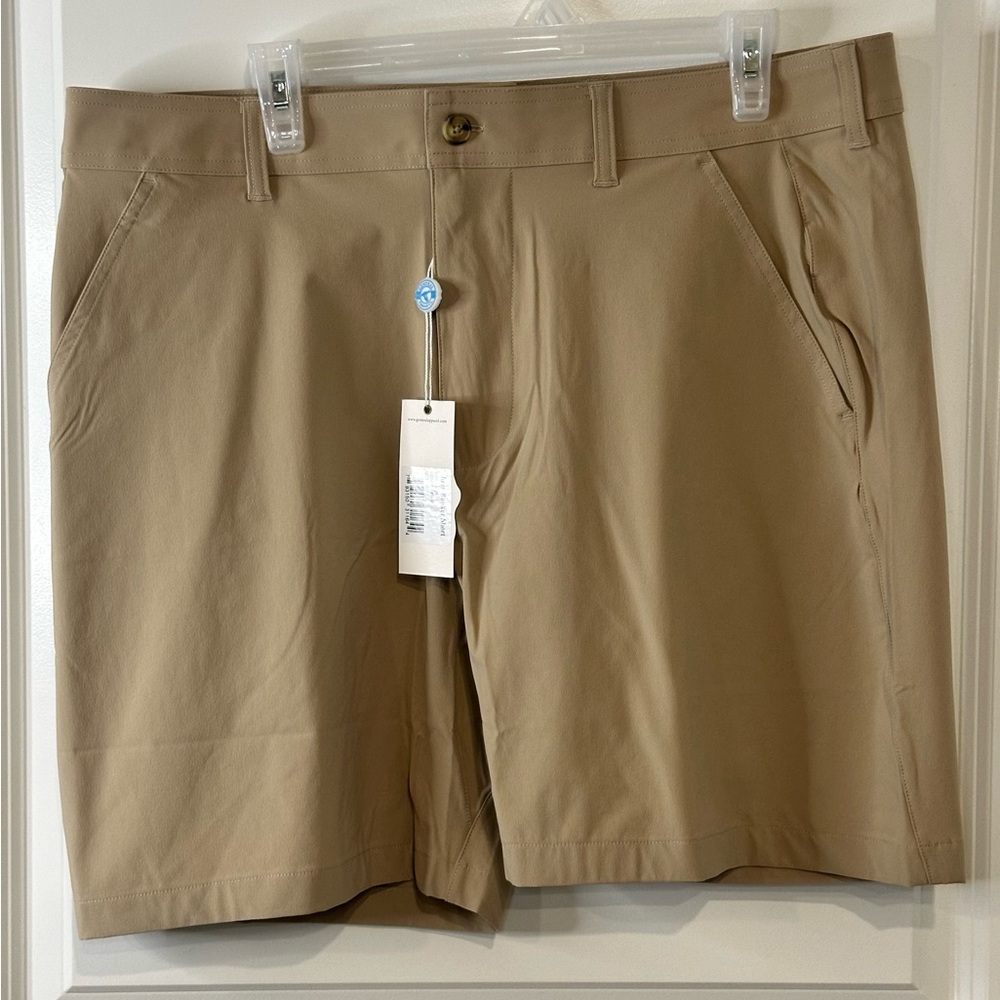 Genteal brrr Bunker Golf Active Shorts Quick Dry Khaki Brown Mens 38 40